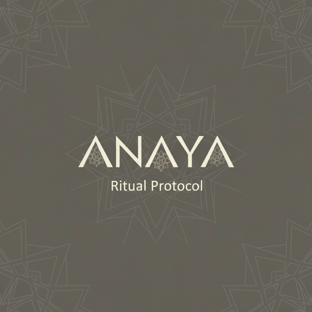 Anaya Ritual Protocol – Biological precision, ancestral roots.